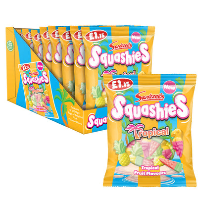 Swizzels Squashies Tropical Flavour Gums 12 x 100g PMP