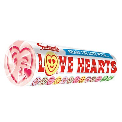 Swizzels Love Heart 39g Rolls (Box of 24)