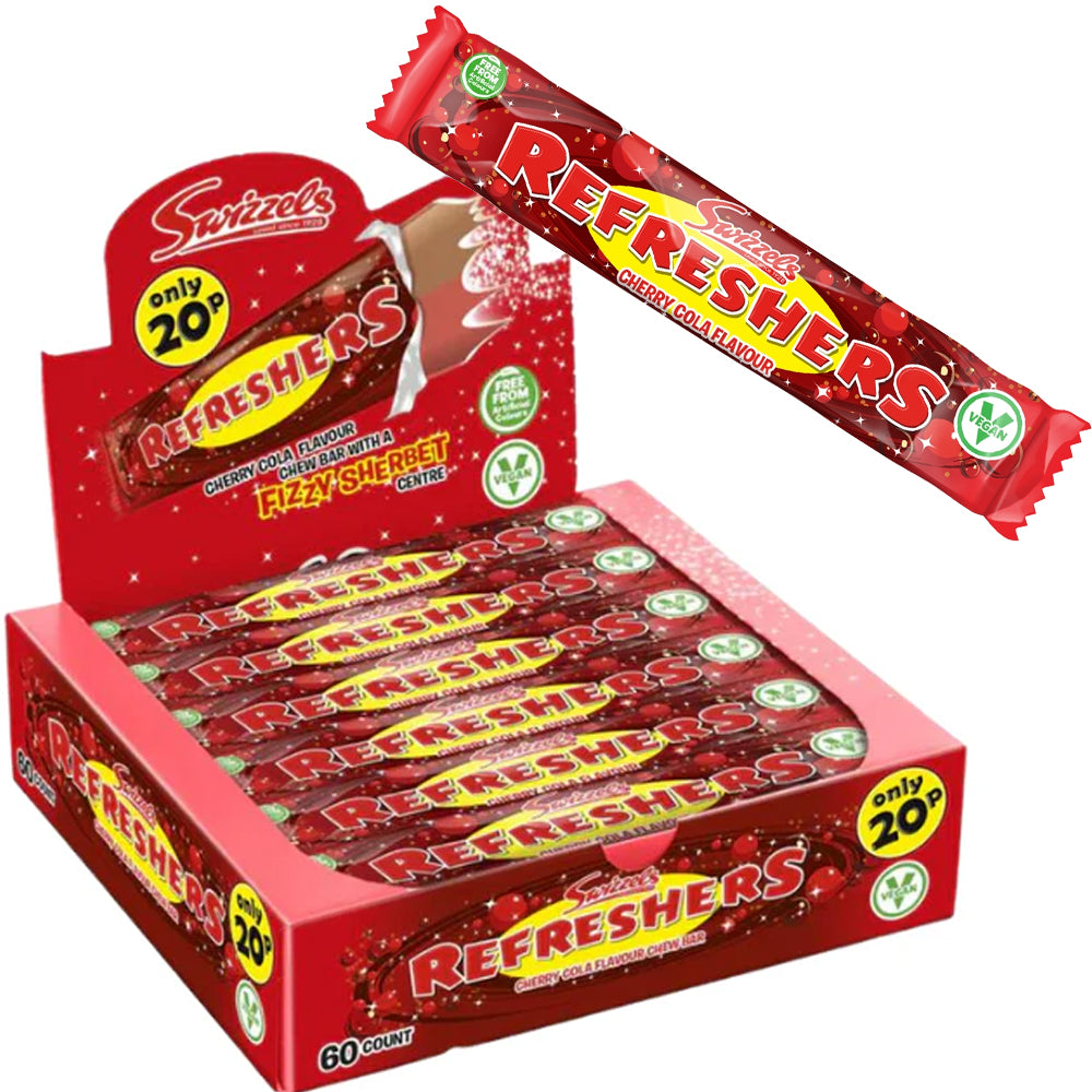 Swizzels Refreshers Cherry Cola Flavour Chew Bar 18g PMP