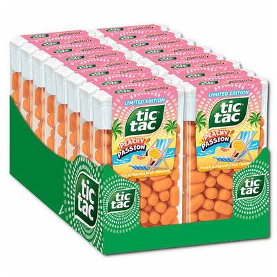 Tic Tac Peachy Passion 24 x 18g Fruity Flavor Xmas Treat