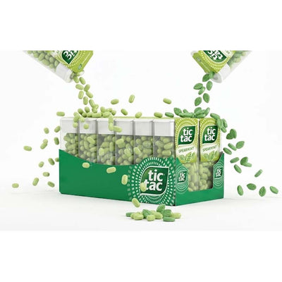 Tic Tac Spearmint Maxi Pack Mint Sweets 24 x 18g Refreshing Breath Freshener