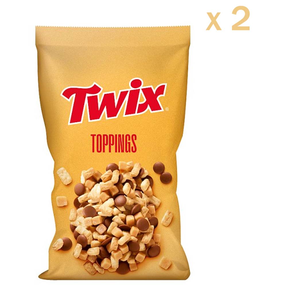 Twix Toppings 500g – Crunchy Caramel Biscuit Chocolate Dessert Sprinkle