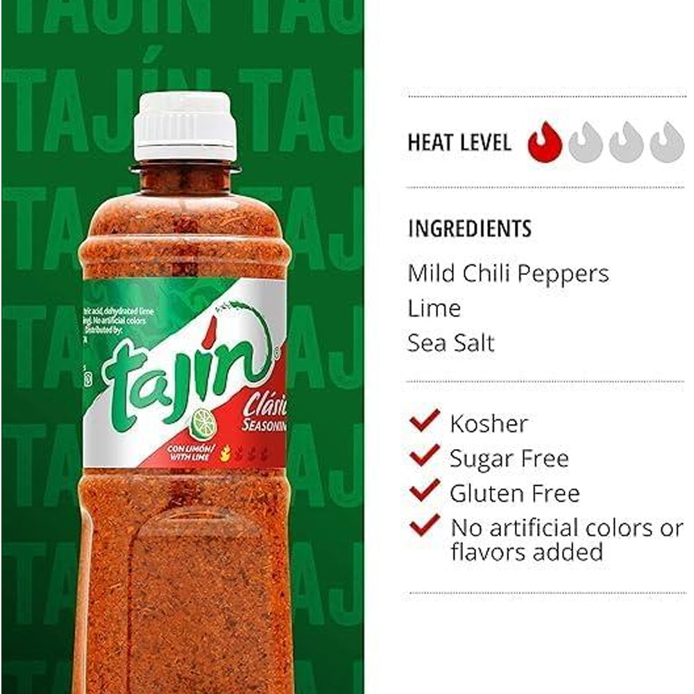 Tajin Clasico Mexican Fruit and Snack Seasoning with Lime 400g