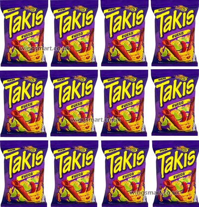 Takis Fuego Chips 55g Spicy Chili Pepper & Lime Flavour Corn Snack - WingsMart