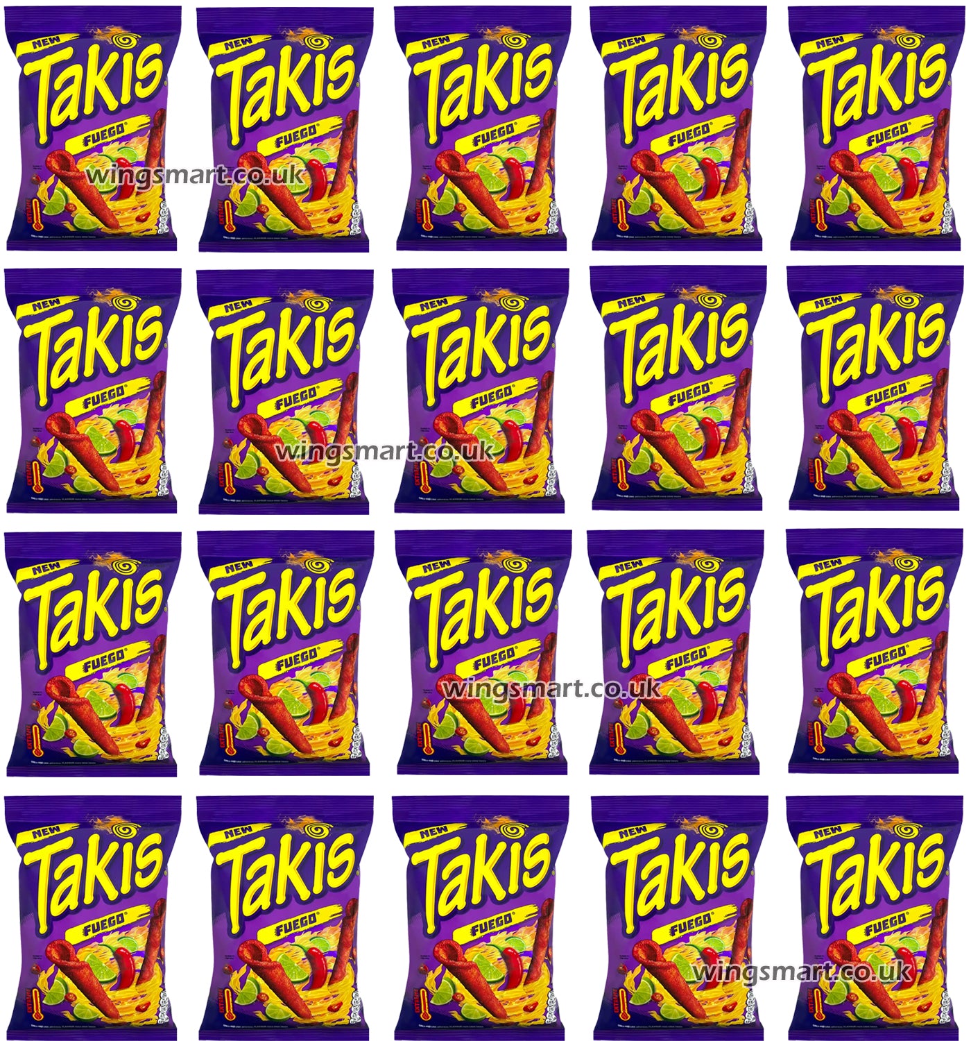 Takis Fuego Chips 55g Spicy Chili Pepper & Lime Flavour Corn Snack - WingsMart