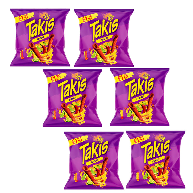 Takis Fuego Chilli and Lime Flavour Corn Snack 55g