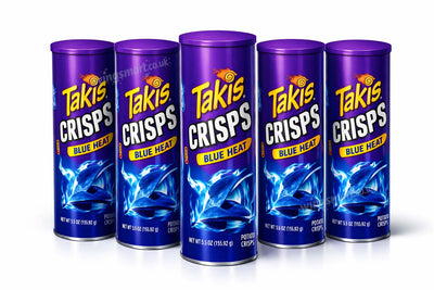 Takis Crisps Blue Heat Canister — 155.92 g (5, 10, 15 Pack)