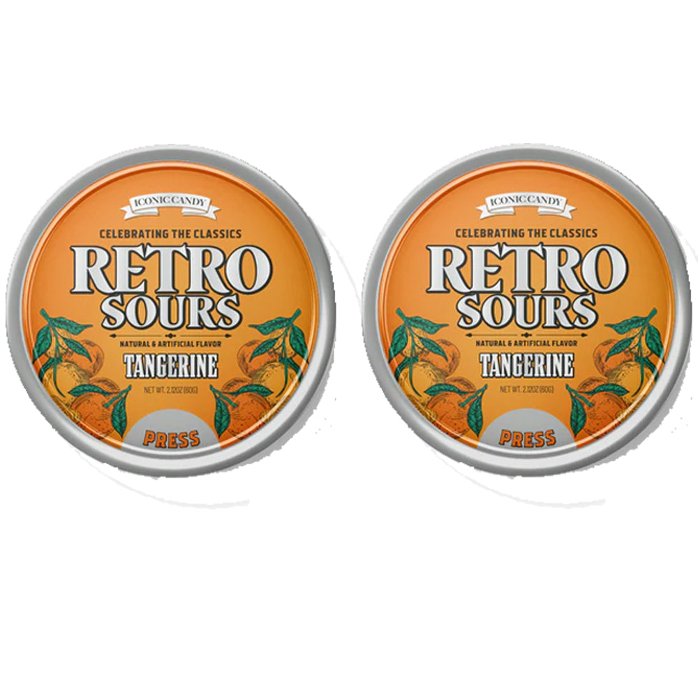 Retro Sours Tangerine Candy - 2.12oz (60g)