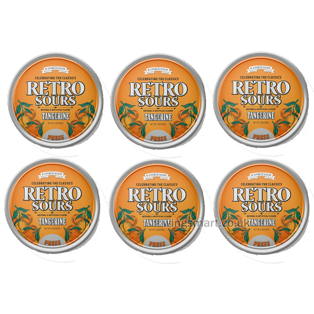 Retro Sours Tangerine Candy - 2.12oz (60g)