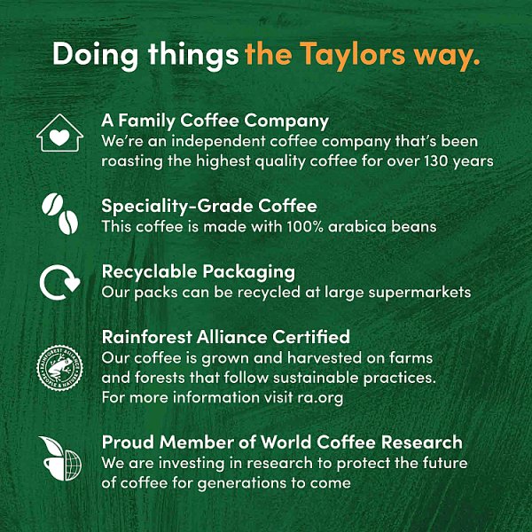 Taylors of Harrogate Espresso Roast Coffee Beans 1kg