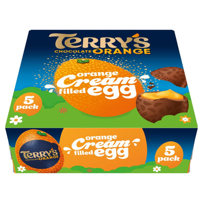 Terry’s Chocolate Orange Cream Filled Eggs Multipack 5 x 34g – (4 or 8 Boxes)