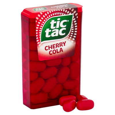 Tic Tac Cherry Cola Mint Sweets 18g (Box of 24) - WingsMart