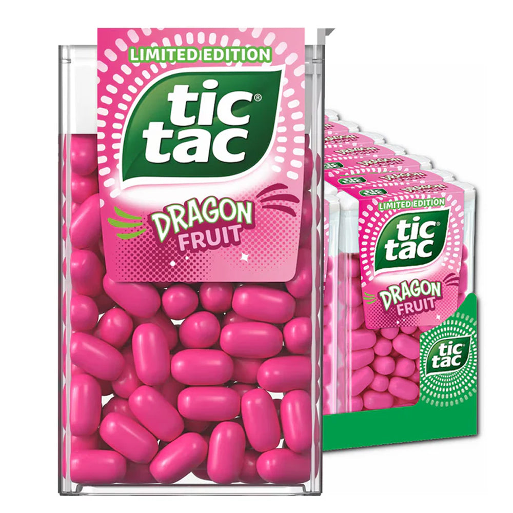 Tic Tac Dragon Fruit Limited Edition Maxi Pack - 24 x 18g