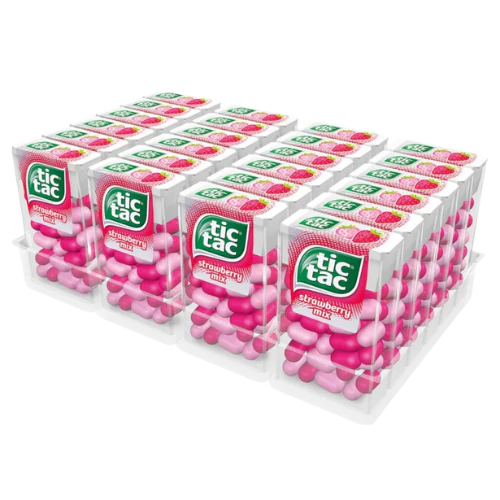 Tic Tac Strawberry Mix 18g -  24 Packs
