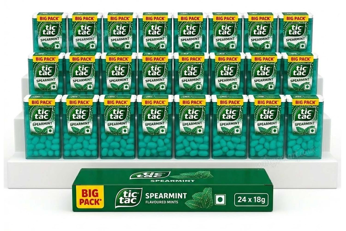 Tic Tac Spearmint Mints 18g (24 Packs) - Big pack