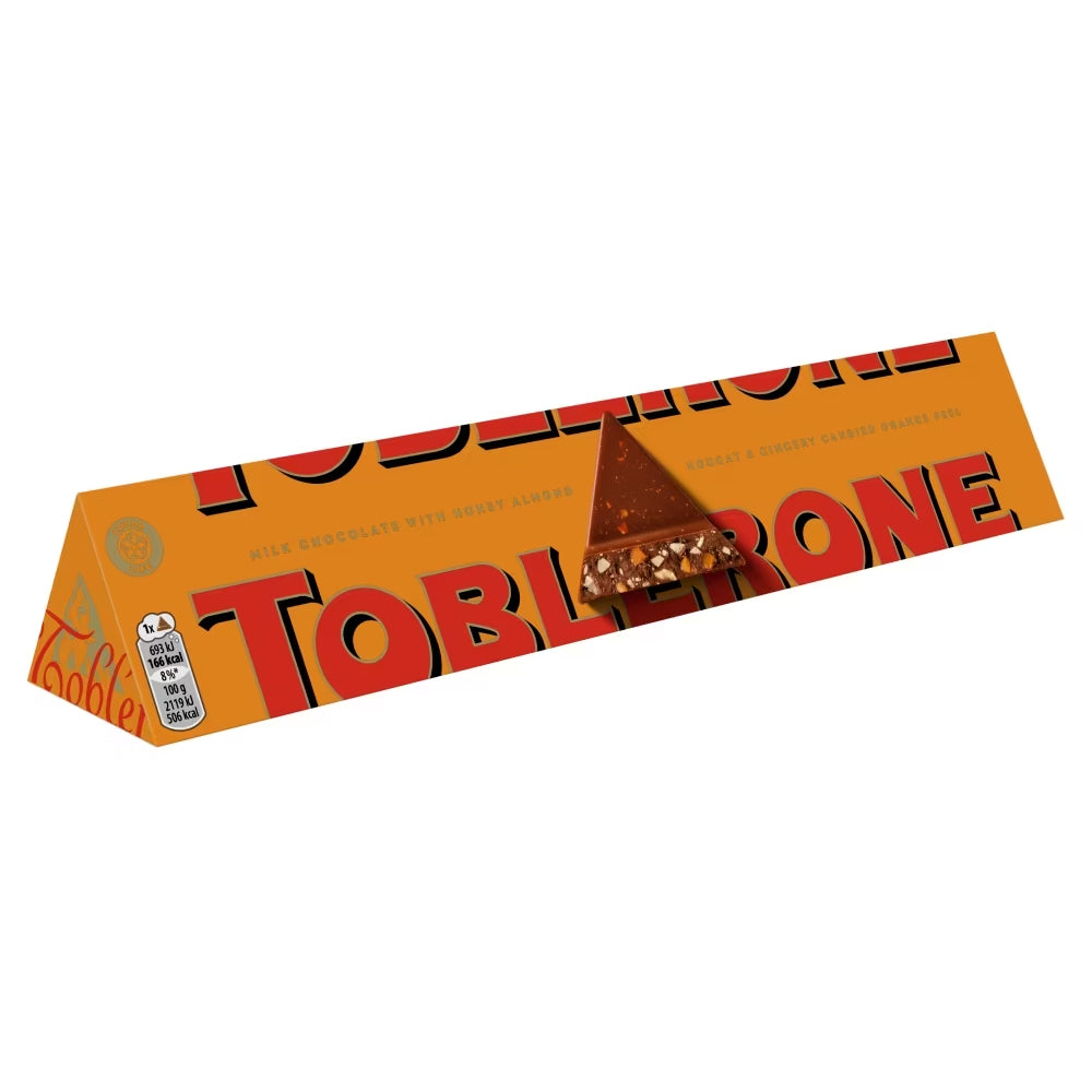 Toblerone Chocolates Mixed White, Milk, Orange Twist Large Bars 360g (Pack of 6)