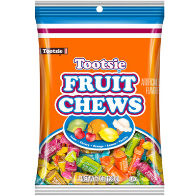 Tootsie Fruit Chews Bag 198g (Pack of 8)