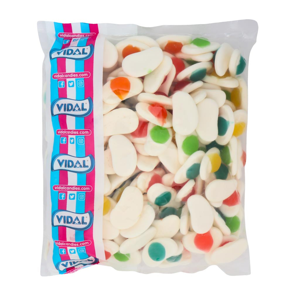 Vidal Multicoloured Fried Eggs Jelly Sweets 1kg Fruit Flavoured Tongue Painting Candy