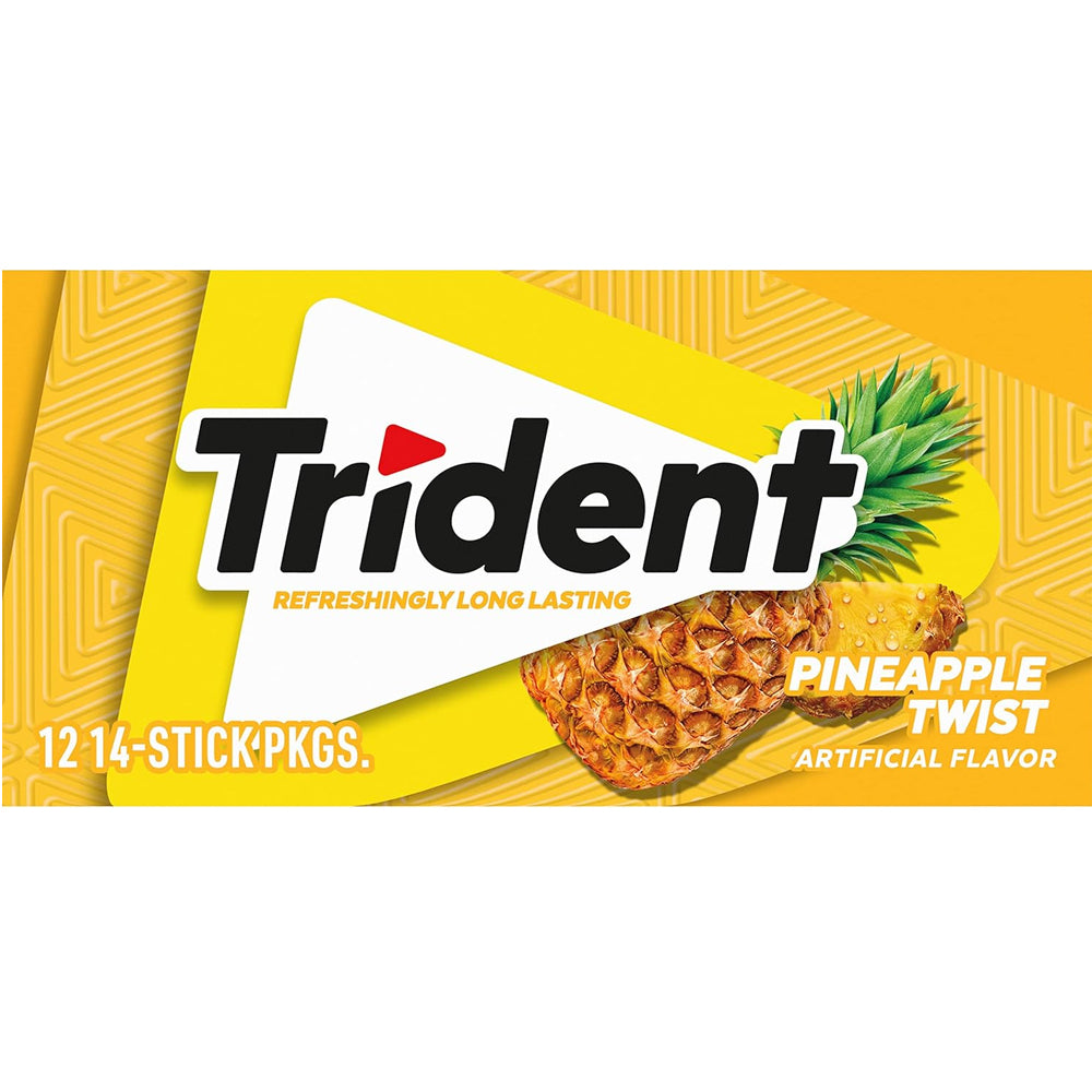 Trident Gum Pineapple Twist 14ct (Box of 12)