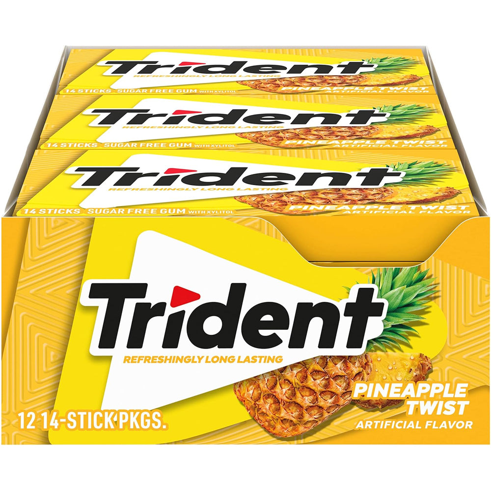 Trident Gum Pineapple Twist 14ct (Box of 12)