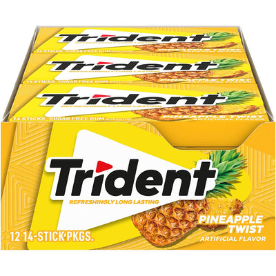 Trident Gum Pineapple Twist 14ct (Box of 12)