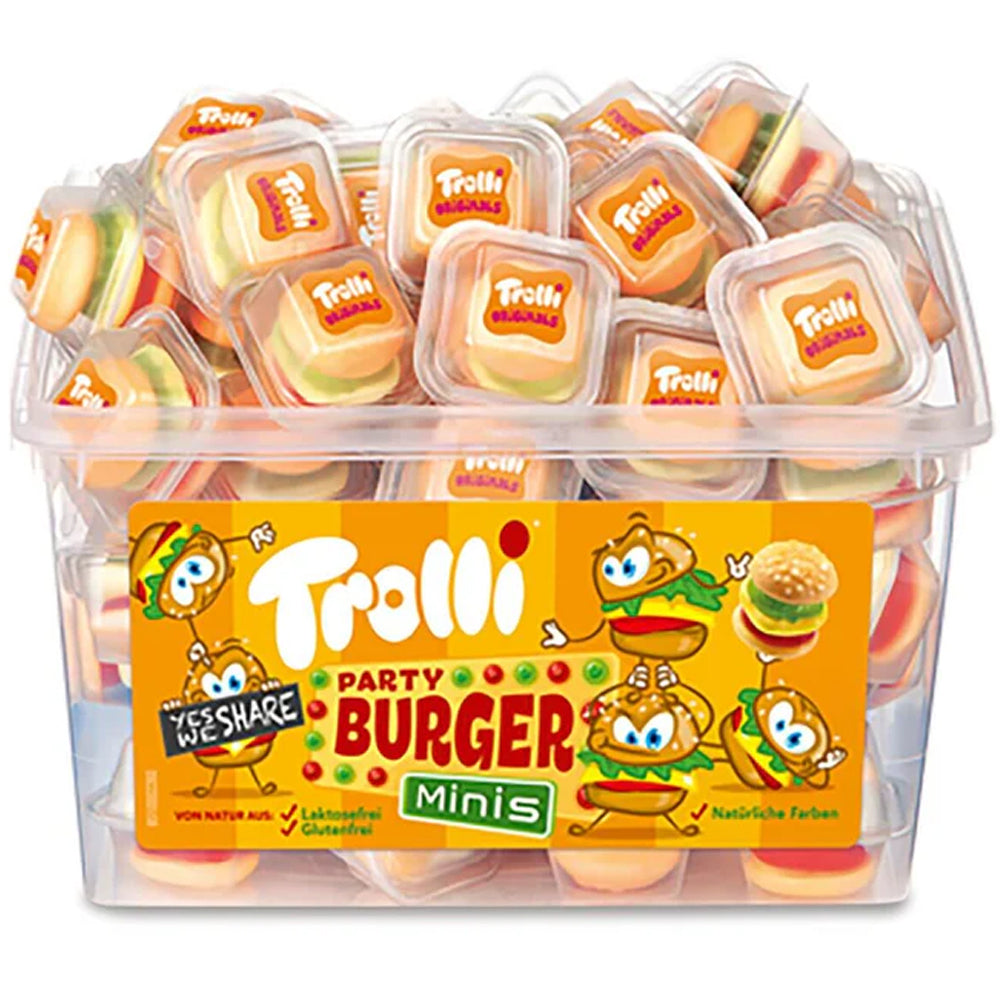 Trolli Mini Party Candy Burgers - 60 Count
