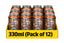 Tropical Sun Root Beer 330ml Cans Non-Alcoholic Caffeine-Free Fridge Pack