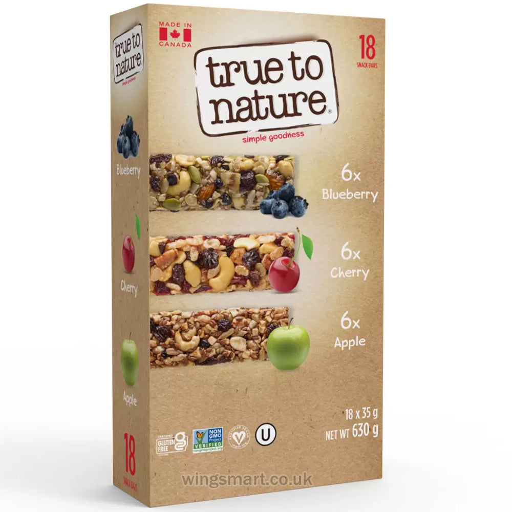 True to Nature Bars, 18 x 35g