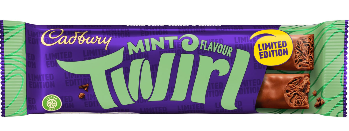 Twirl Mint Flavour Limited Edition 48 x 43g - Full Box - WingsMart