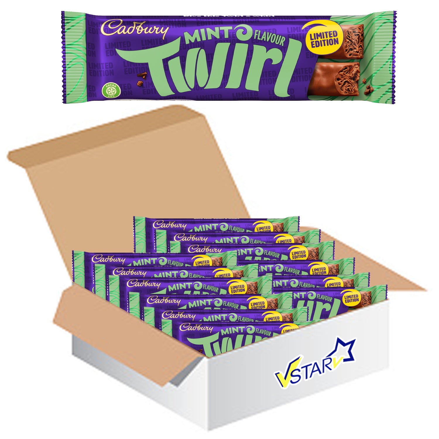 Twirl Mint Flavour Limited Edition 48 x 43g - Full Box - WingsMart