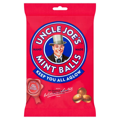 Uncle Joe's Mint Balls Bag 90g (Box of 12)