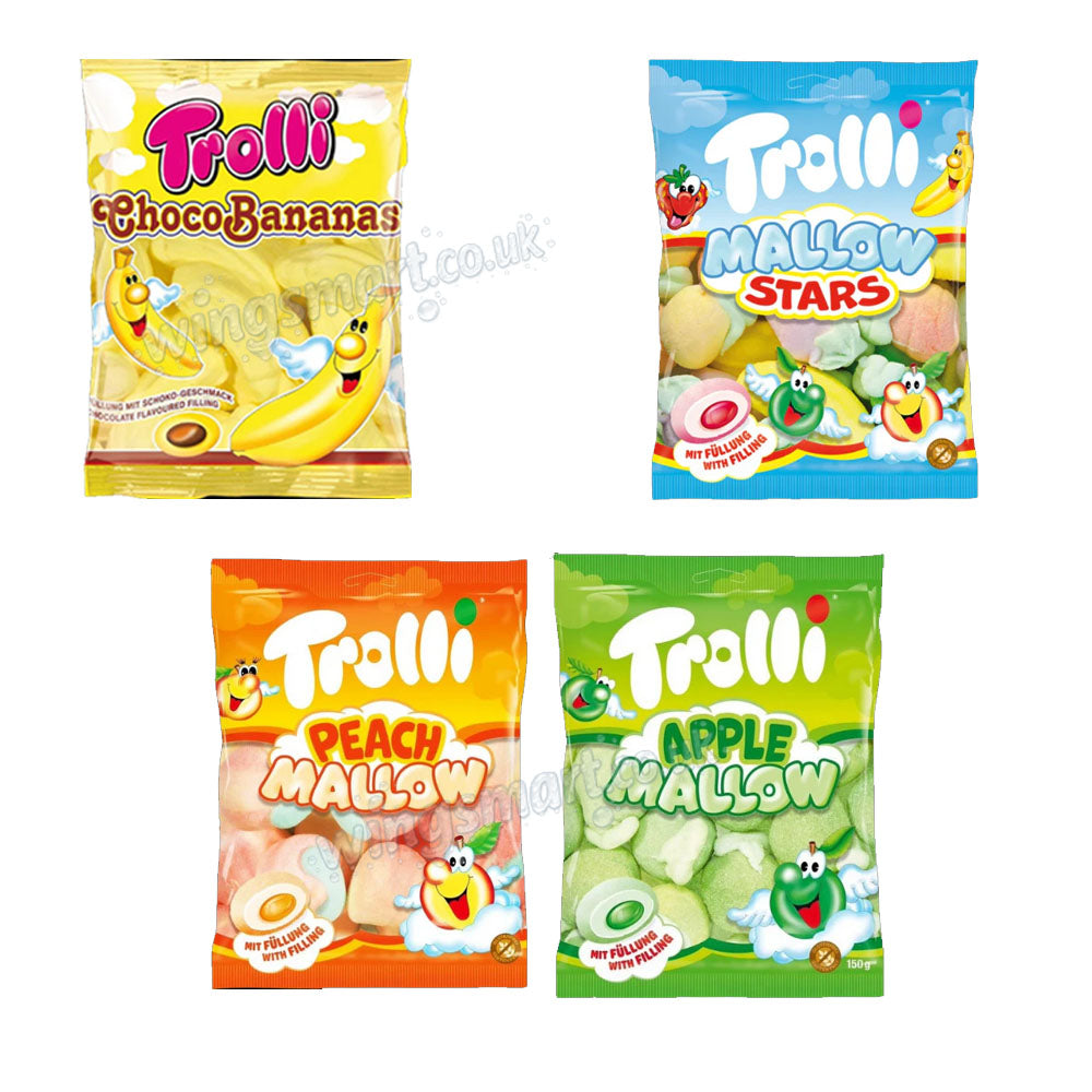 Trolli Mallow Marshmallows 8 x 150g – Assorted Flavours