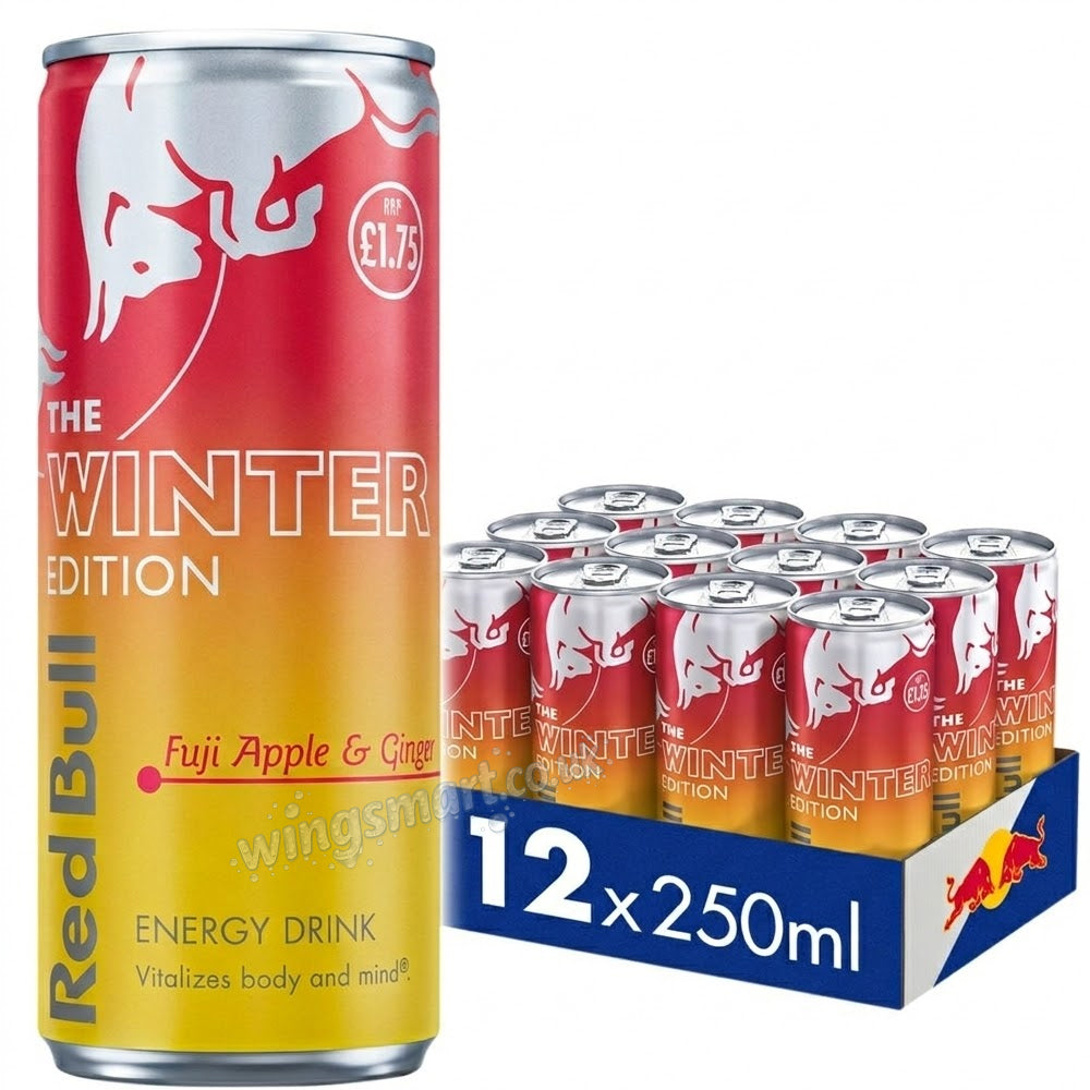Red Bull Winter Edition Fuji Apple & Ginger 12 x 250ml PMP