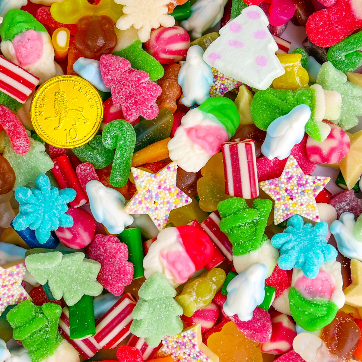 Christmas Sweet Mix Christmas Party Pick n Mix Sweets Xmas Retro Candy - WingsMart