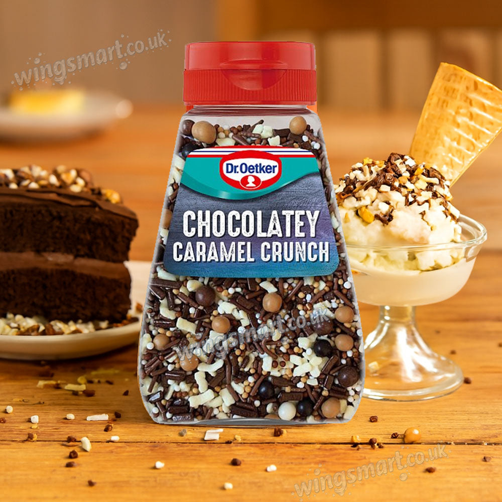 Dr. Oetker Chocolatey Caramel Crunch Chocolate Flavoured Shapes 115g