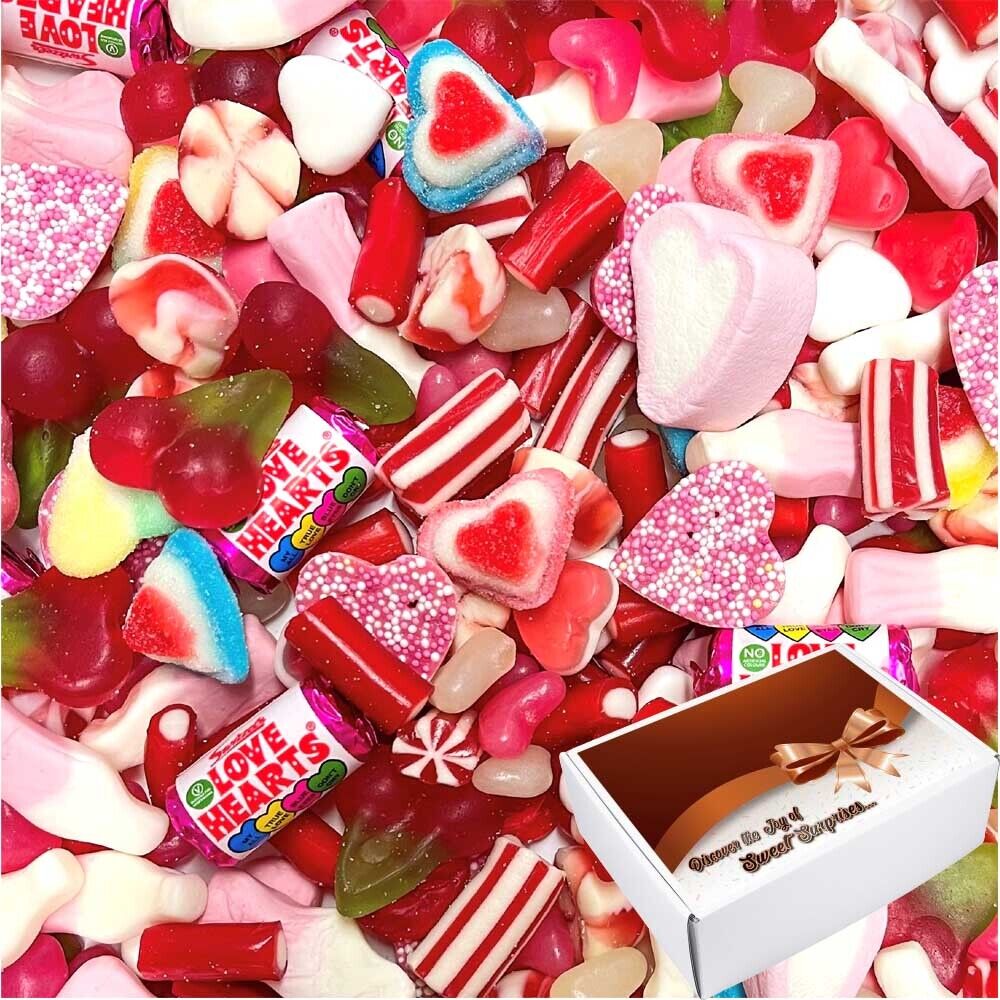 Pick N Mix Retro Sweets 1 kg Valentines Kids Wedding Party Gift Box