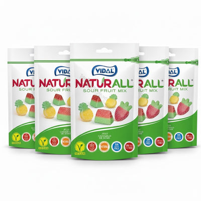 Vidal Naturall Sour Fruit Mix Pouch 180g