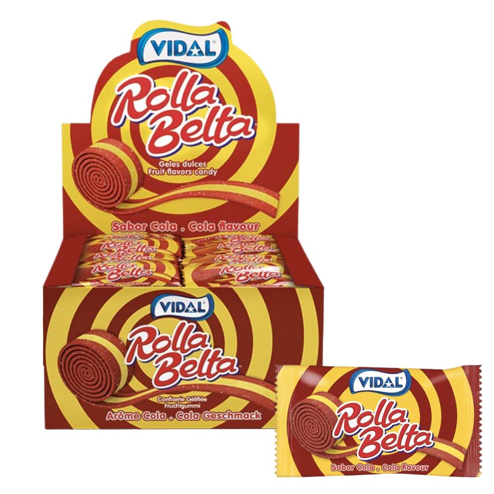 Vidal Rolla Belta Cola Flavour 19g – 24 Packs