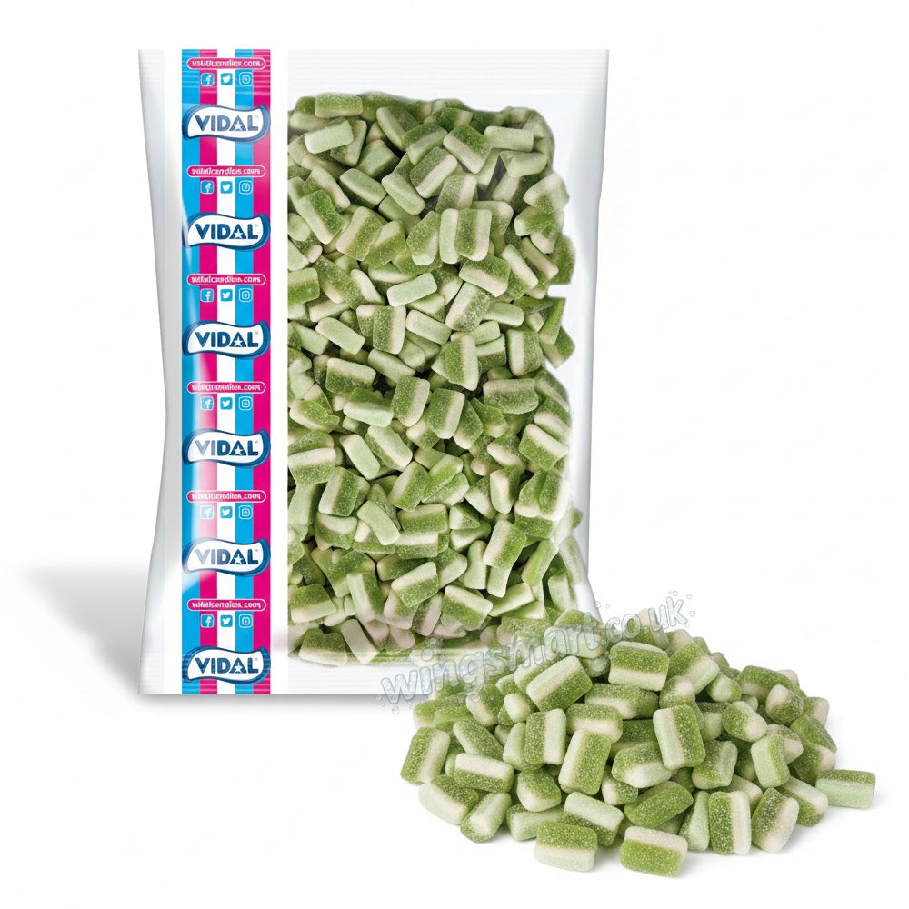 Vidal Sour Lime Slices – Bulk Bag of Tangy Soft Sweets