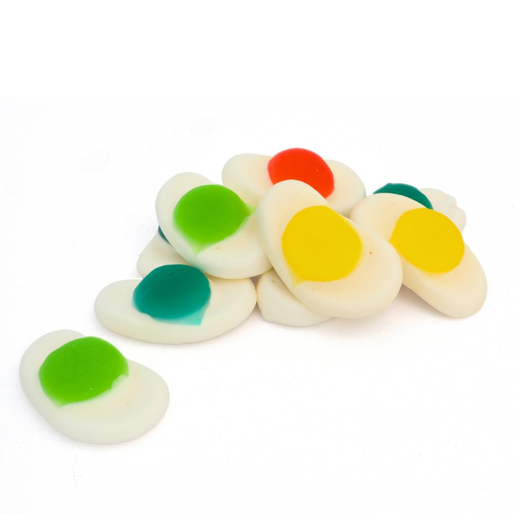 Vidal Multicoloured Fried Eggs Jelly Sweets 1kg Fruit Flavoured Tongue Painting Candy