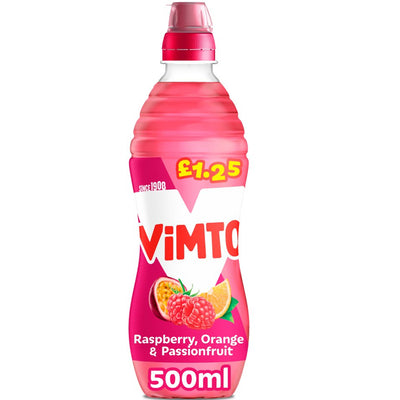 Vimto Raspberry, Orange & Passionfruit 500ml (Pack of 12)