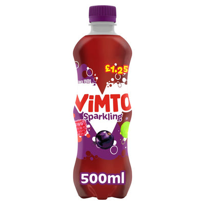 Vimto Sparkling Drink 500ml × 12 – Classic British Fizz