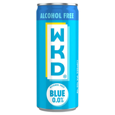WKD The Original Blue 0.0% Alcohol Free 250ml (Case of 24)