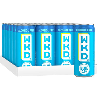 WKD The Original Blue 0.0% Alcohol Free 250ml (Case of 24)
