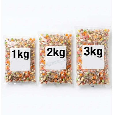 Mixed Flavours Wrapped Hard Candy Strips (1kg, 2kg & 3kg Bulk Bags)