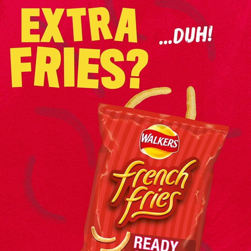 Walkers French Fries Variety Pack Crisps – 6 x 18g Multipack