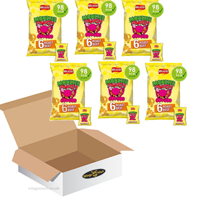 Walkers Monster Munch Roast Beef Multipack Snacks 6x20g (Box of 6)