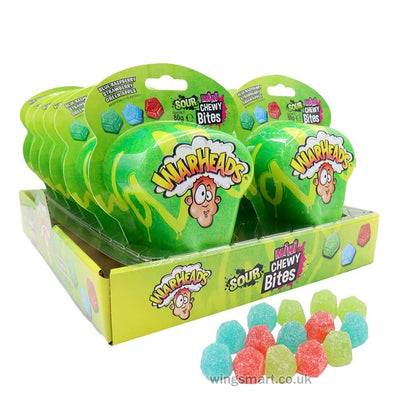 Warheads Sour Mini Chewy Bites Pack 80g (Box of 12)