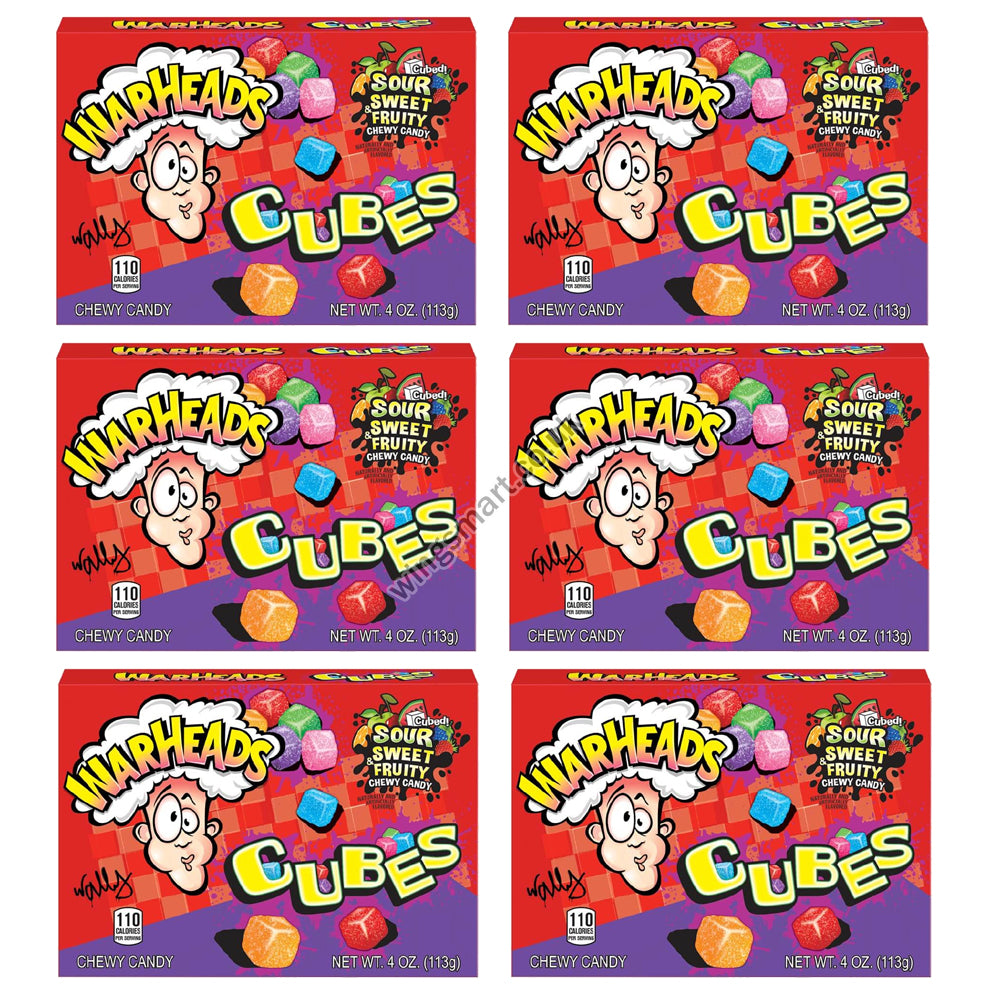 Warheads Sour Chewy Cubes 113g