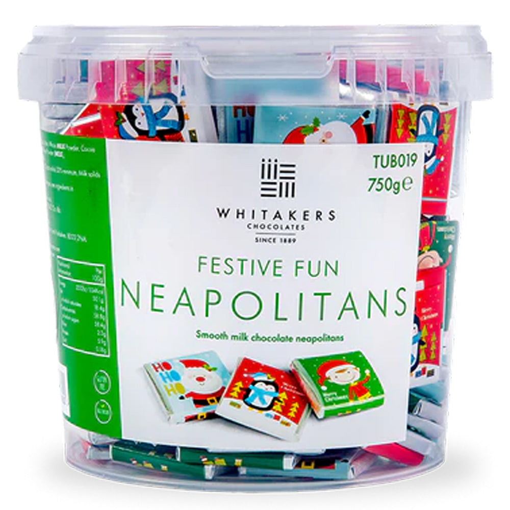 Whitakers Christmas Fun Chocolate Neapolitans - 750g